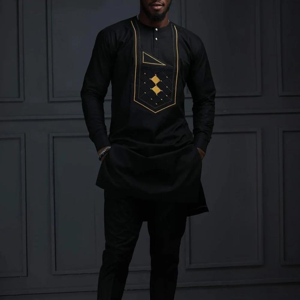 ī   Dashiki Black Boubou    ο 2Pc Ÿ 귣 Ƿ ü  Ʈ  Dashiki